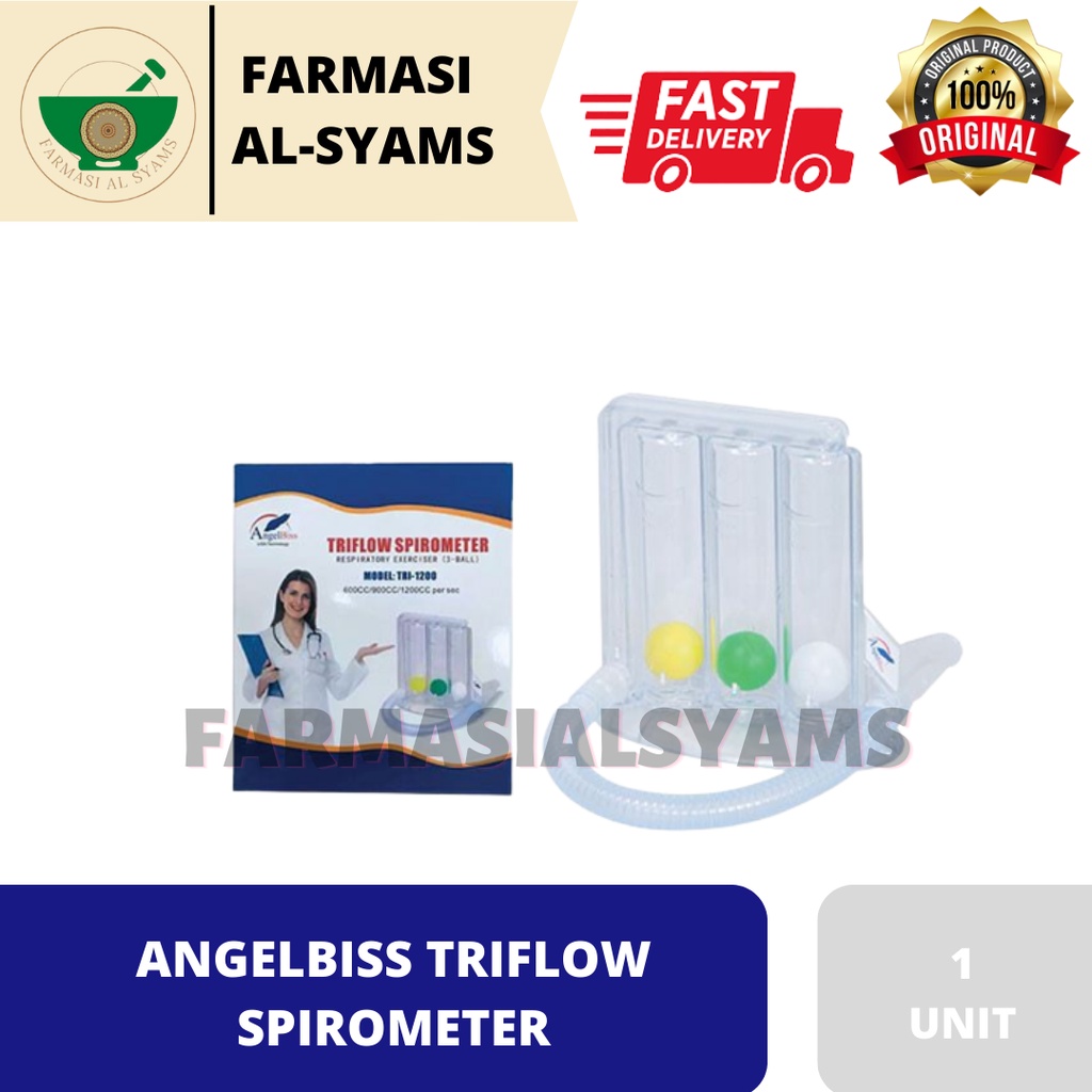 Angelbiss TriFlow Spirometer Respiratory Exerciser Shopee Malaysia