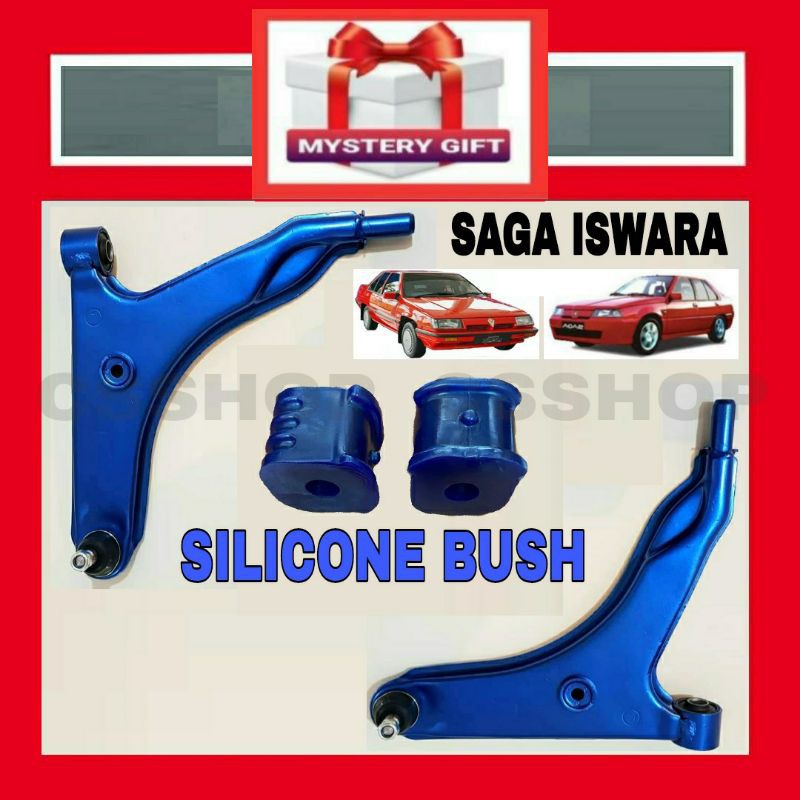 Cs Silicone Proton Saga Iswara Lower Arm Front Left And Right With