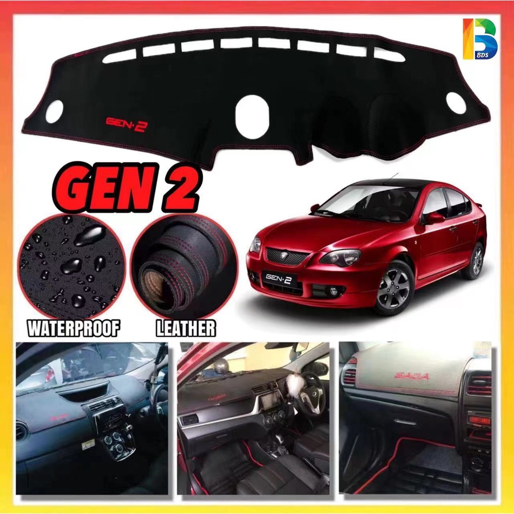 Proton Gen2 Leather Dashboard Cover Car Anti Slip Mat Gen2 Accessories