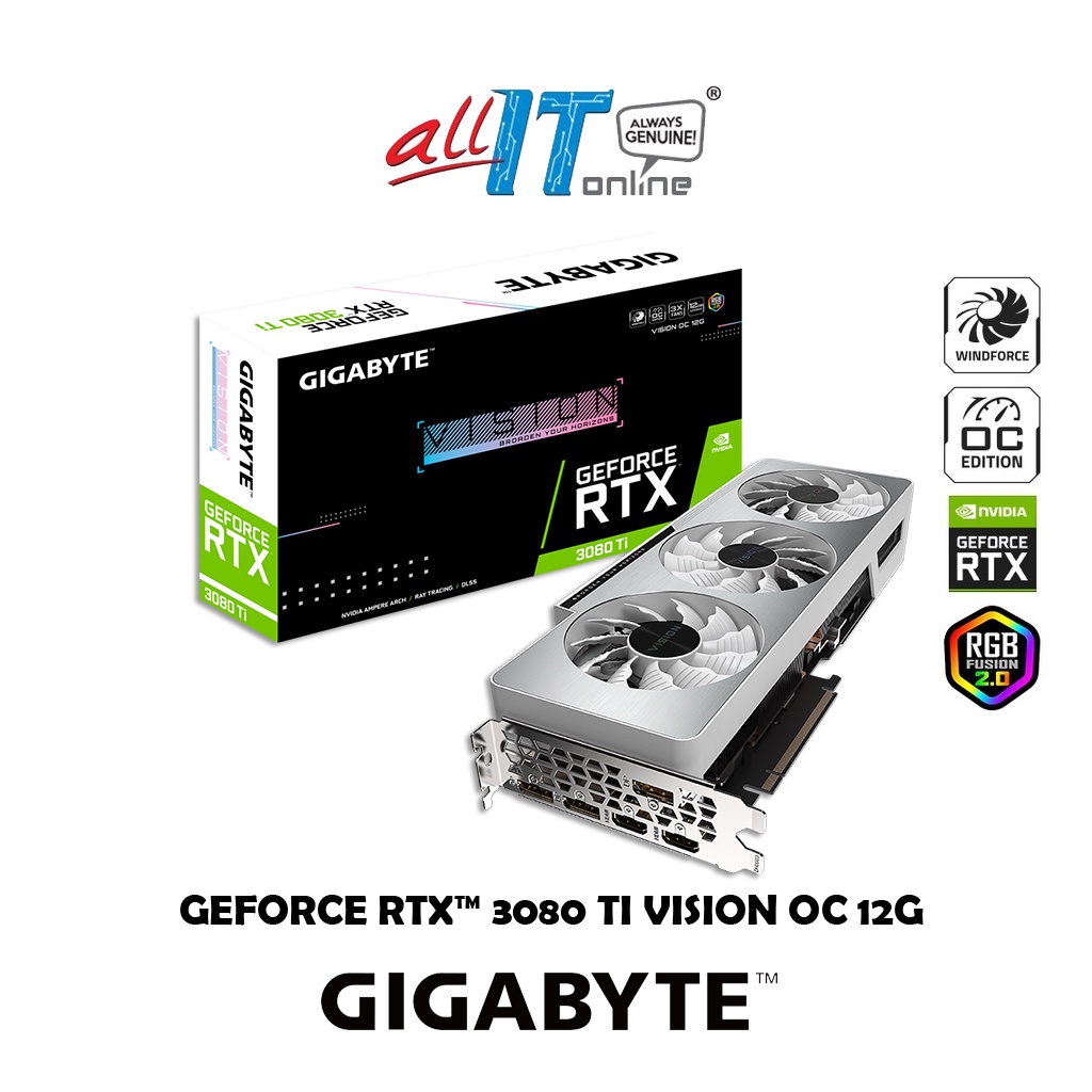 GIGABYTE GeForce RTX 3080 Ti Vision OC 12GB GDDR6X Graphic Card GV