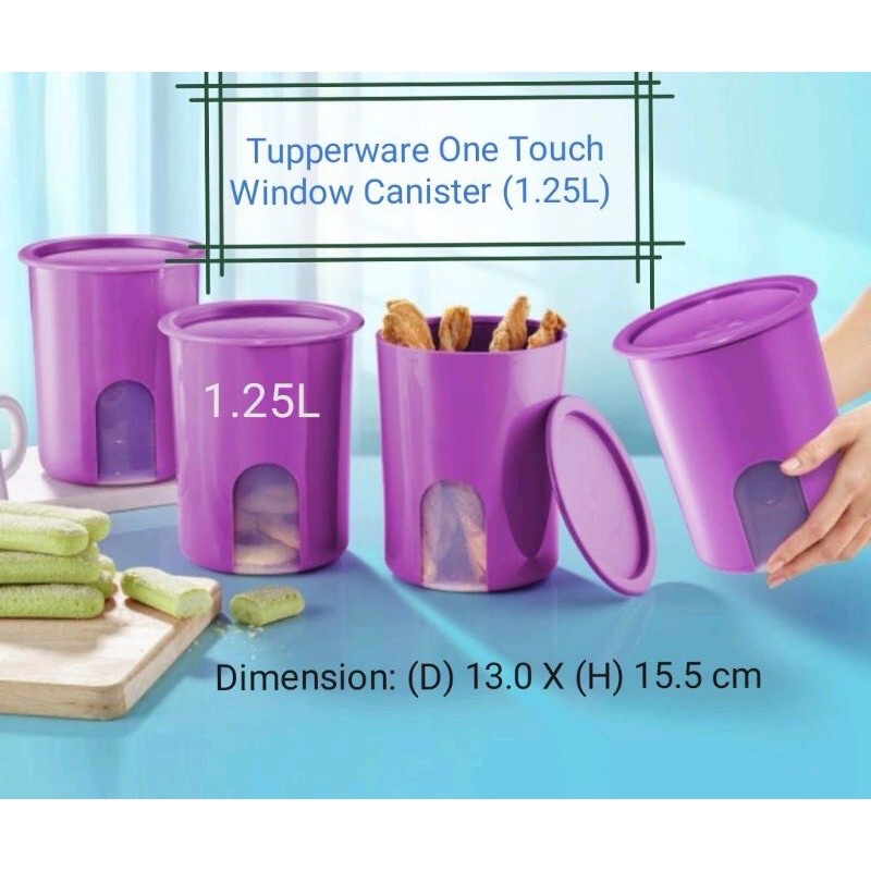 Ready Stock Tupperware Royale Bloom One Touch Canister Shopee Malaysia