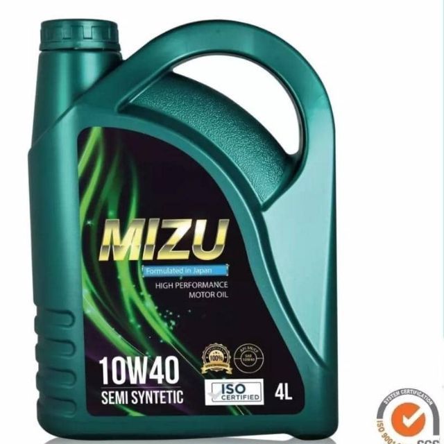 RAYA DEAL MIZU SEMI SYNTHETIC LUBRICANT API SN 10W 40 CAR ENGINE OIL