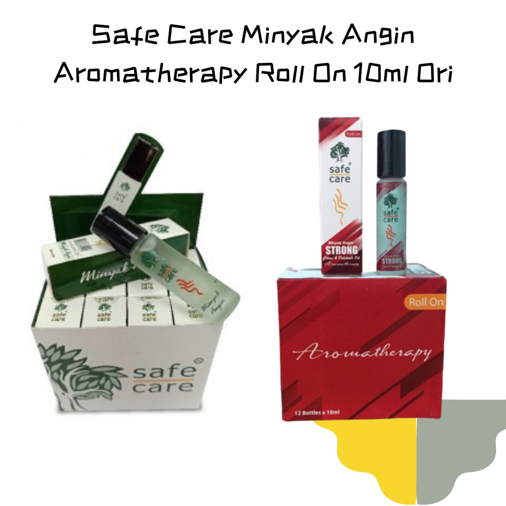 Borong Pcs Safe Care Minyak Angin Aromatherapy Roll On Ml Ori