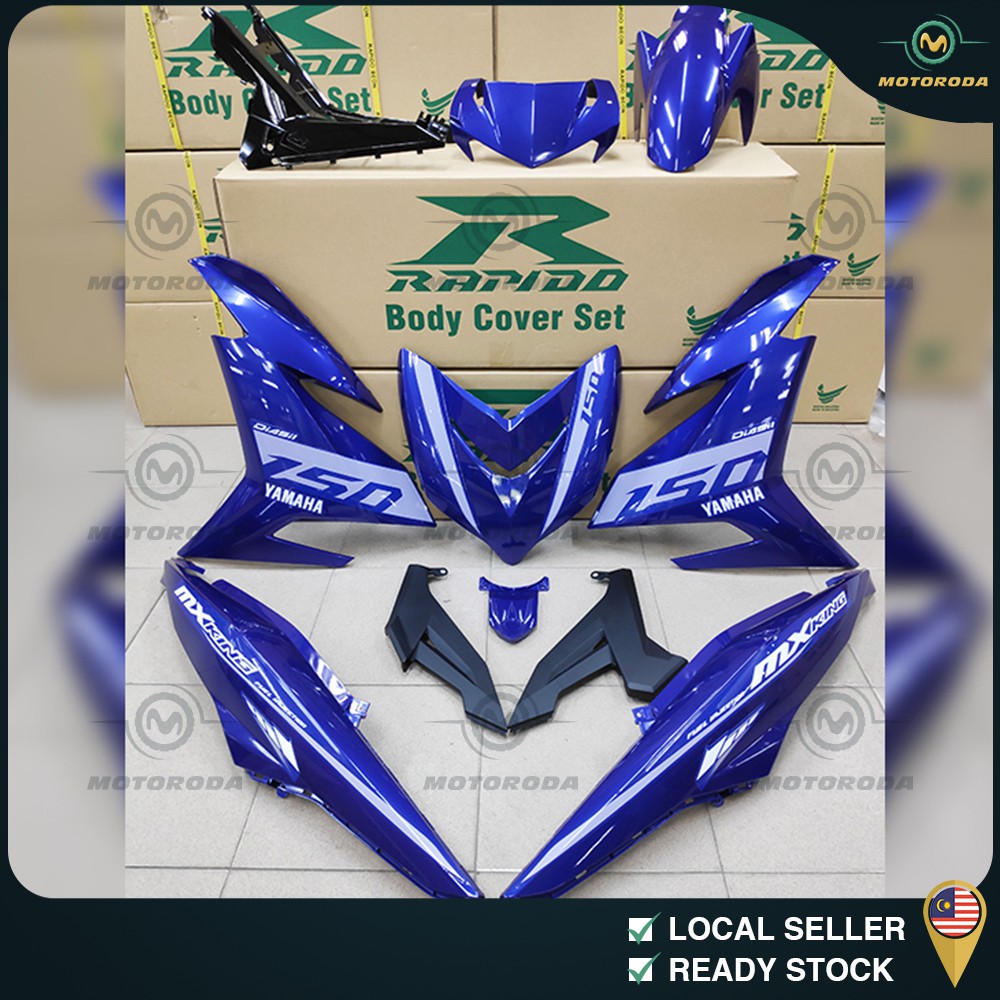 Rapido Cover Set Assembly Y15ZR V1 V2 Mx King GP Blue Sticker Tanam