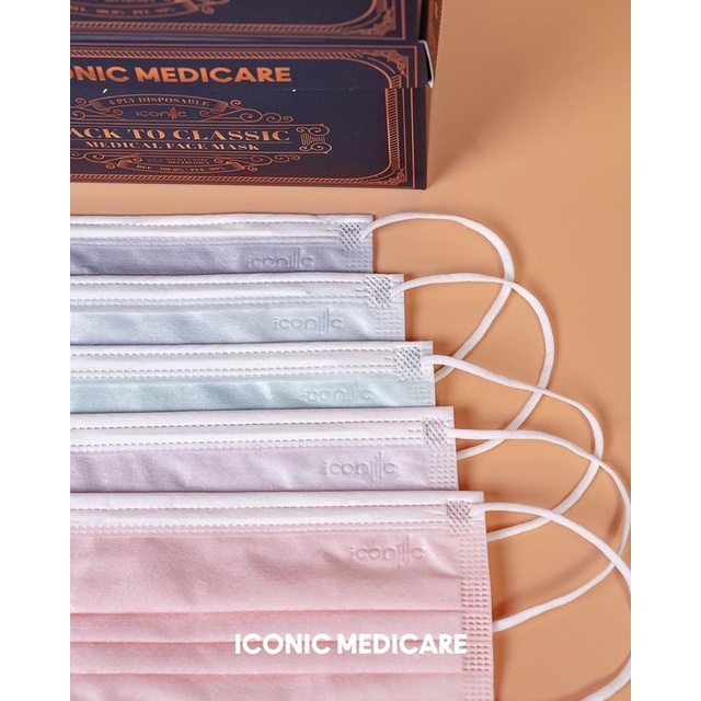 Ready Stock Iconic 4 Ply Medical Face Mask Nude Back To Classix