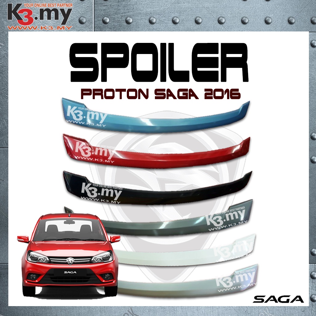 Proton Saga VVT 2016 2020 4 ABS Rear Spoiler With Paint Shopee Malaysia