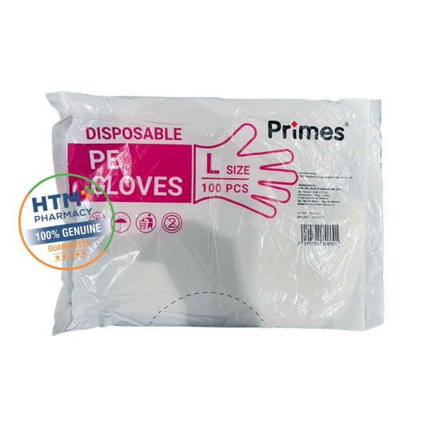 Primes Disposable Pe Gloves S L Shopee Malaysia