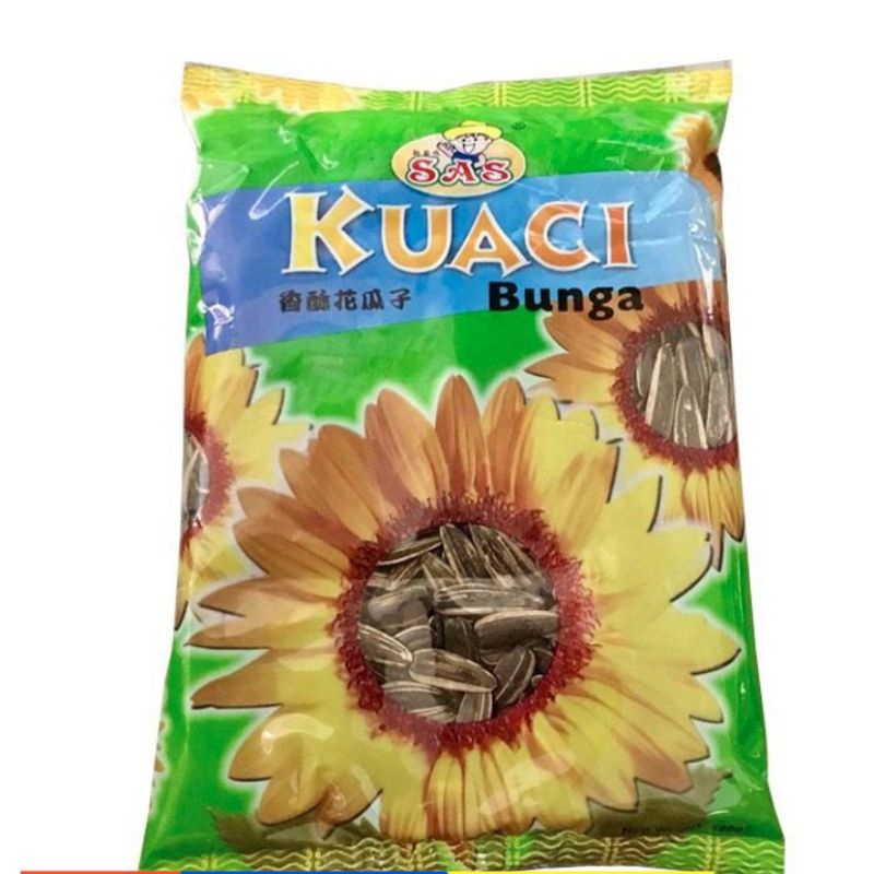 Sas Kuaci Bunga Bijian Bunga Matahari Rasa Asli Sunflower Seeds G