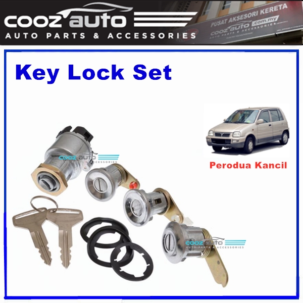 Perodua Kancil Key Lock Set Door Bonnet Boot Start Starter Ignition Key