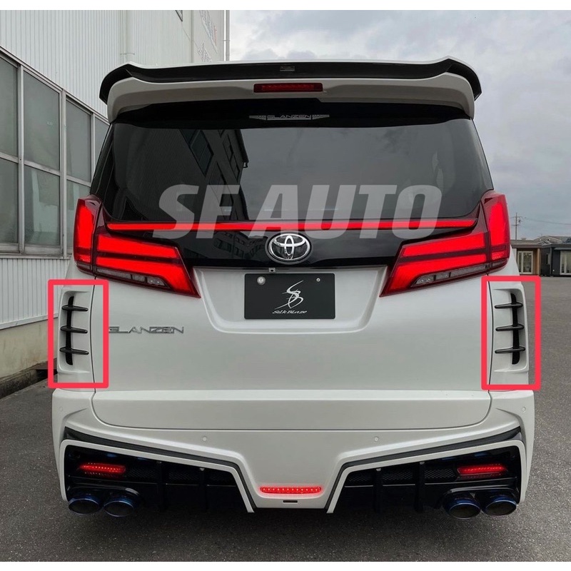 Toyota Alphard Vellfire Agh Ggh Silk Blaze Style Rear Corner