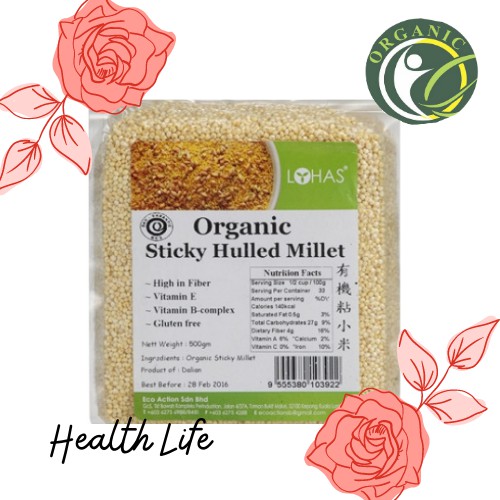 Lohas Organic Sticky Hulled Millet G Shopee Malaysia