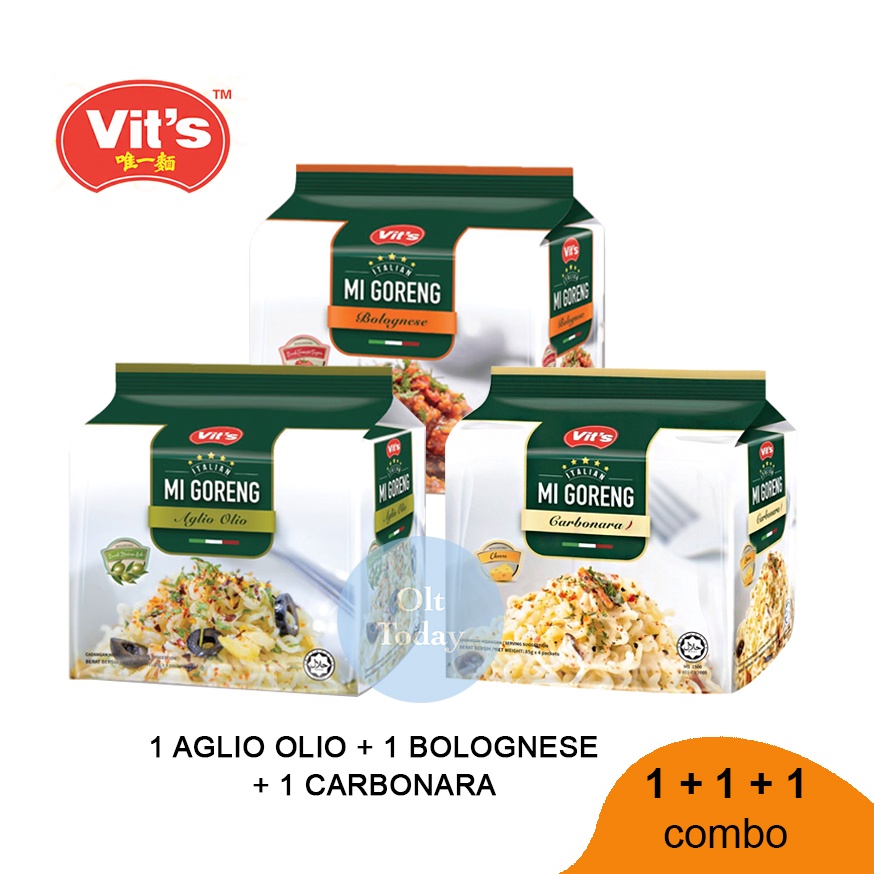 Halal Vits Italian Mi Goreng Noodle Packs X G X S Combo