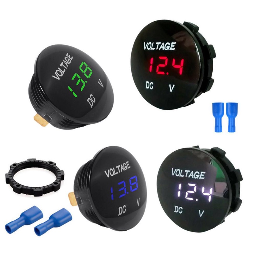 V V Led Digital Volt Meter Car Motorcycle Lori Lorry Van Bus Truck