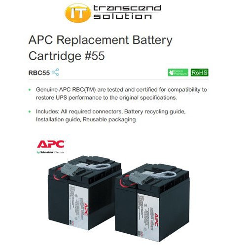 Apc Replacement Battery Cartridge Rbc Pre Order Ready Stock