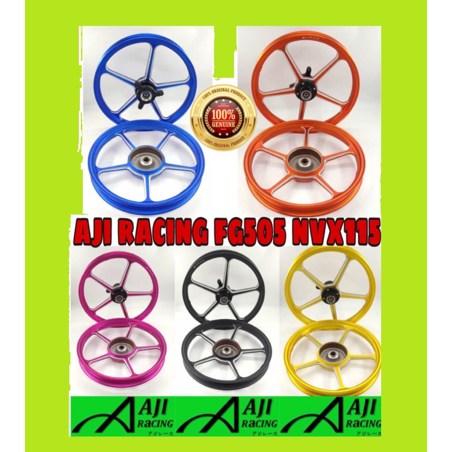 AJI RACING NVX 155 FG505 SPORT RIM CUSTOM HUB MATT COLOUR PNP PLUG