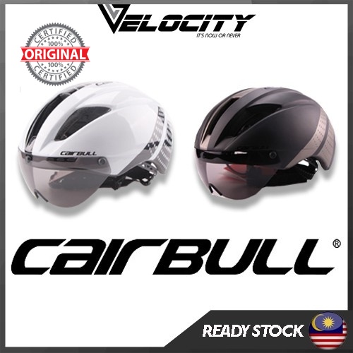 Cairbull Vanistar Adults Tt Bike Helmet With Shield Visor Goggle Road