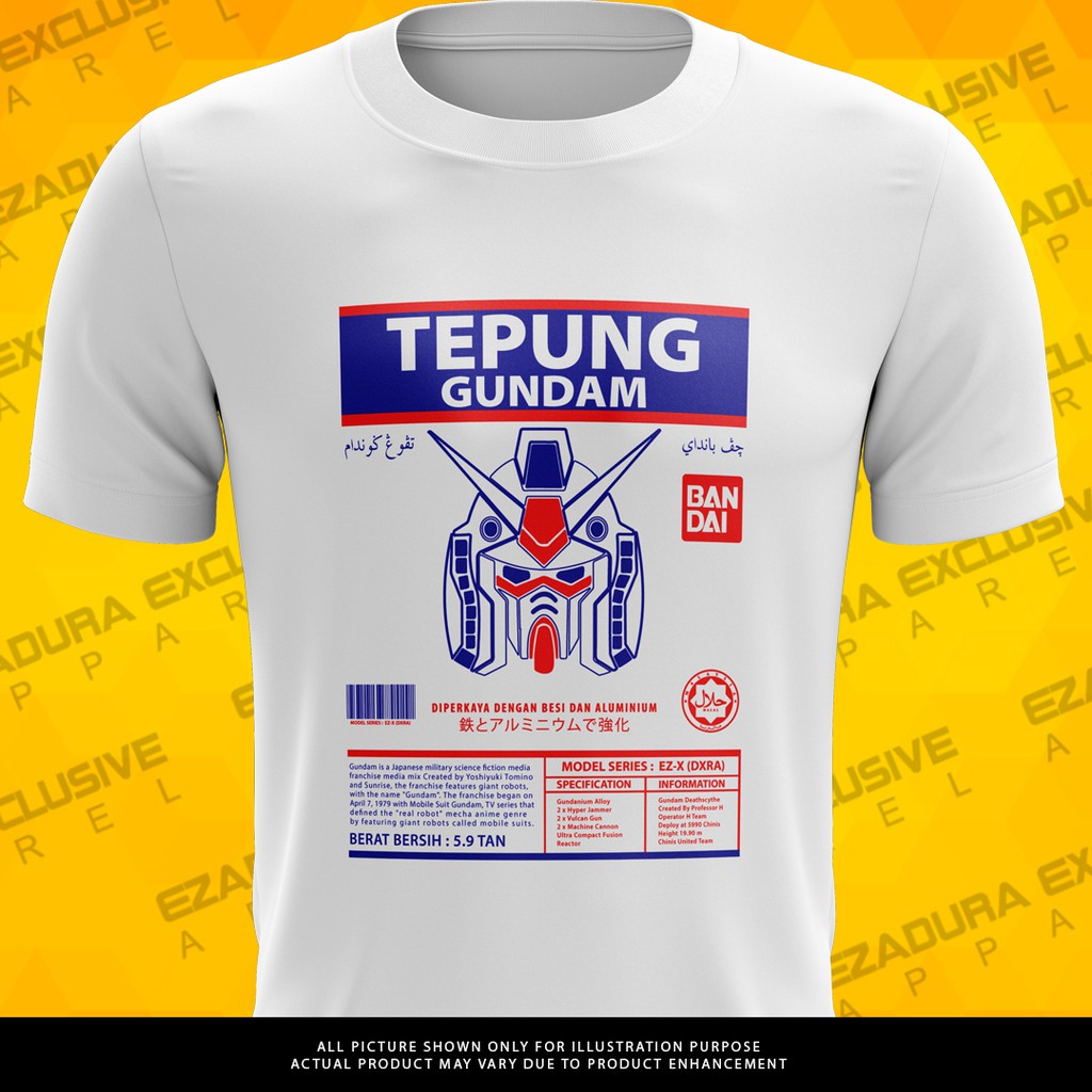 Viral Tepung Gundam Tshirt Viral Baju Viral Shopee Malaysia