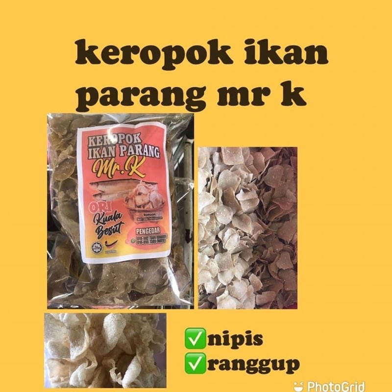 Keropok Ikan Parang Nipis G Shopee Malaysia