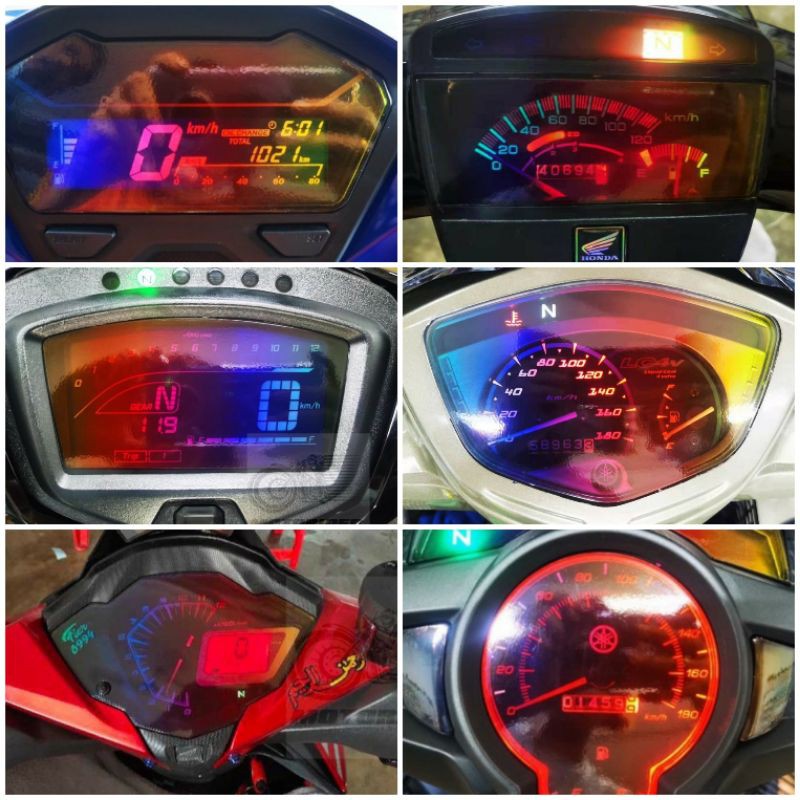 Meter Sticker Tinted Titanium Siam Y15ZR Y16 RS150 RSX EX5 SYM BENELLI