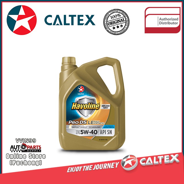 Caltex Havoline Prods Fully Synthetic Le Sae W Liter Shopee Malaysia