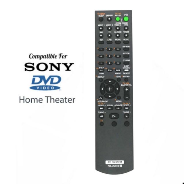 Sony Dvd Home Theater Av System Remote Control Rm Aau Fit For Rm