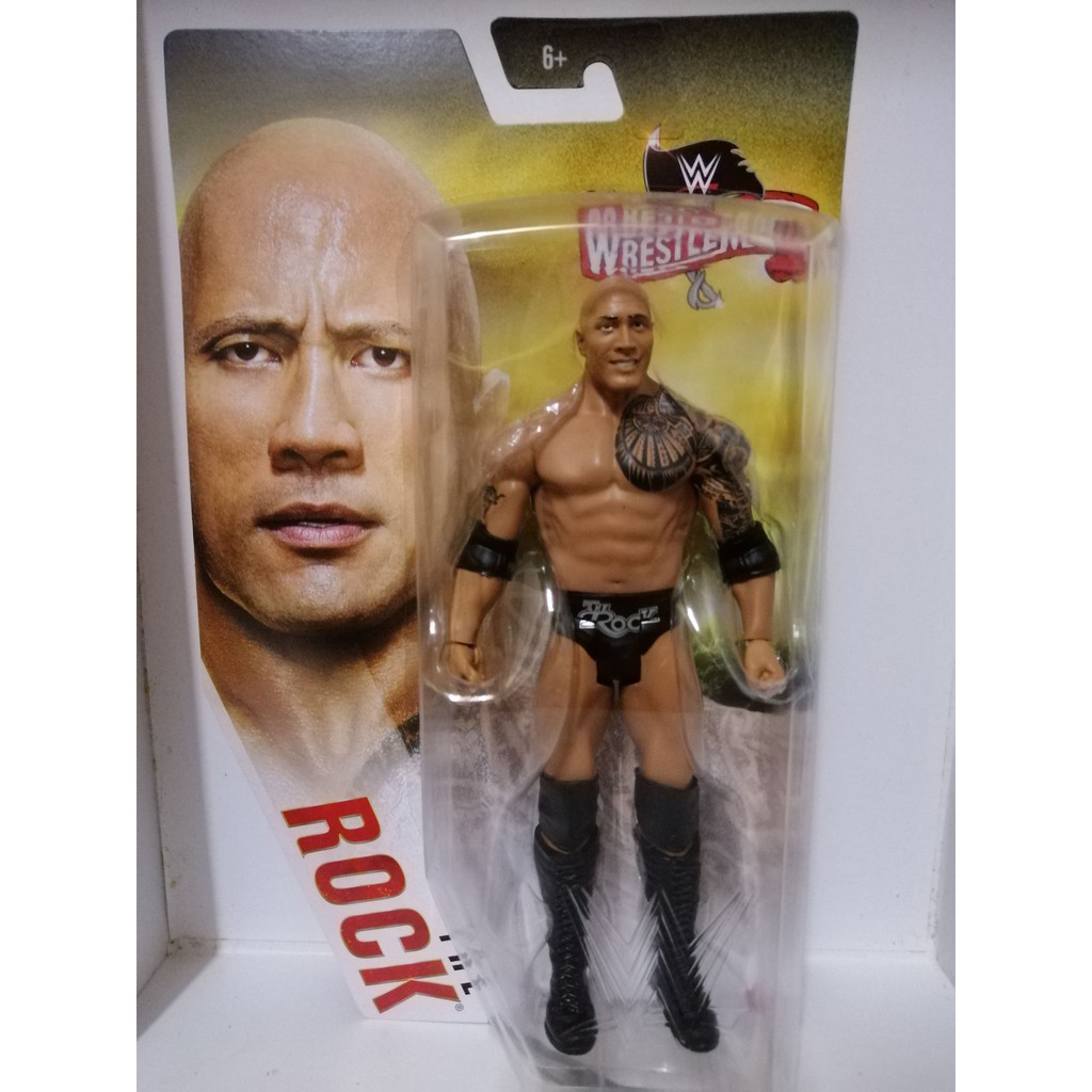 Mattel WWE Basic Wrestlemania 36 The Rock Dwayne Johnson Wrestling