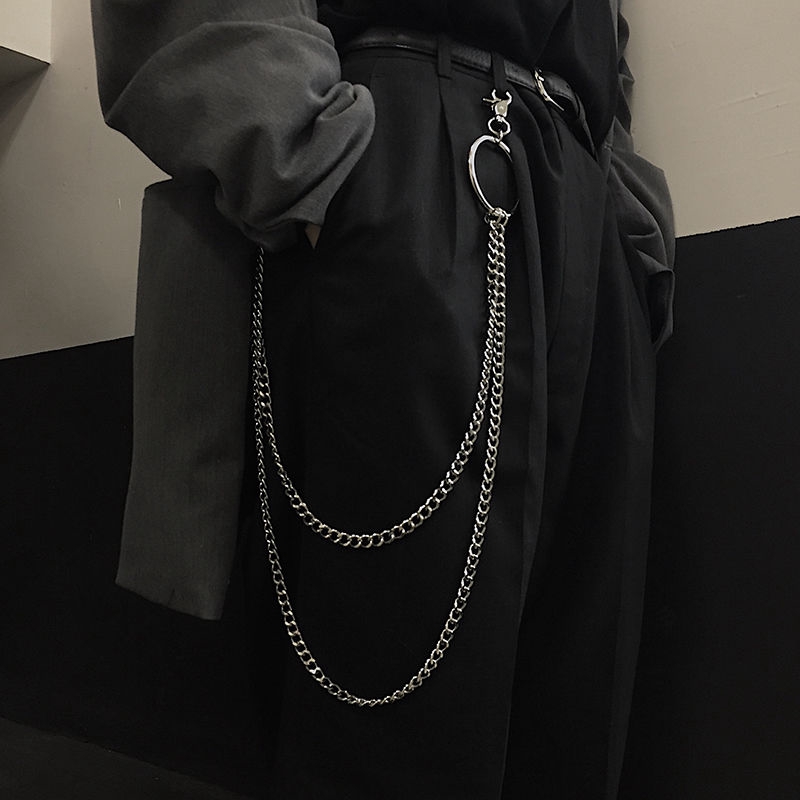 Metal Trouser Chain Concave Shape Belt Hip Hop Trendy Hanging