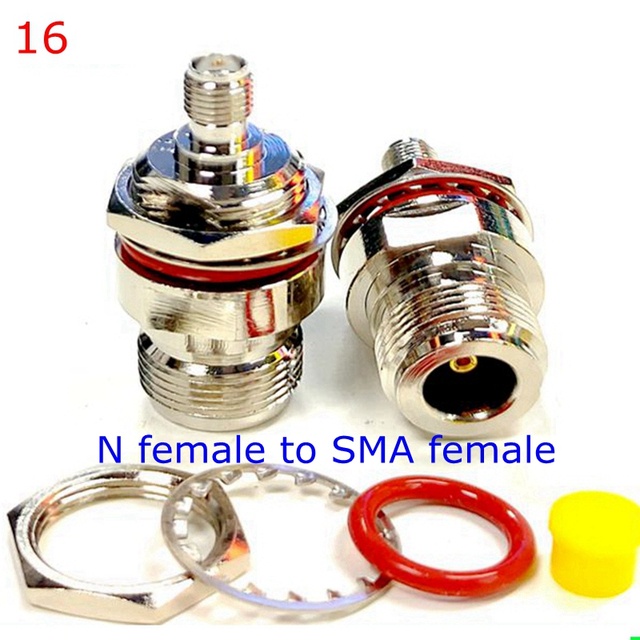 Pcs N To Sma Male Female Hole Flange Straight Connector L N Type To