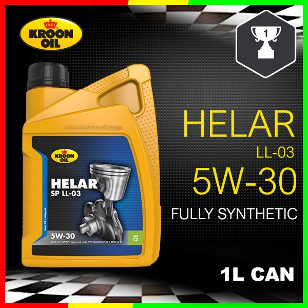 Kroon Oil Helar LL 03 5W 30 Fully Synthetic Engine Oil 1L 5L 33094