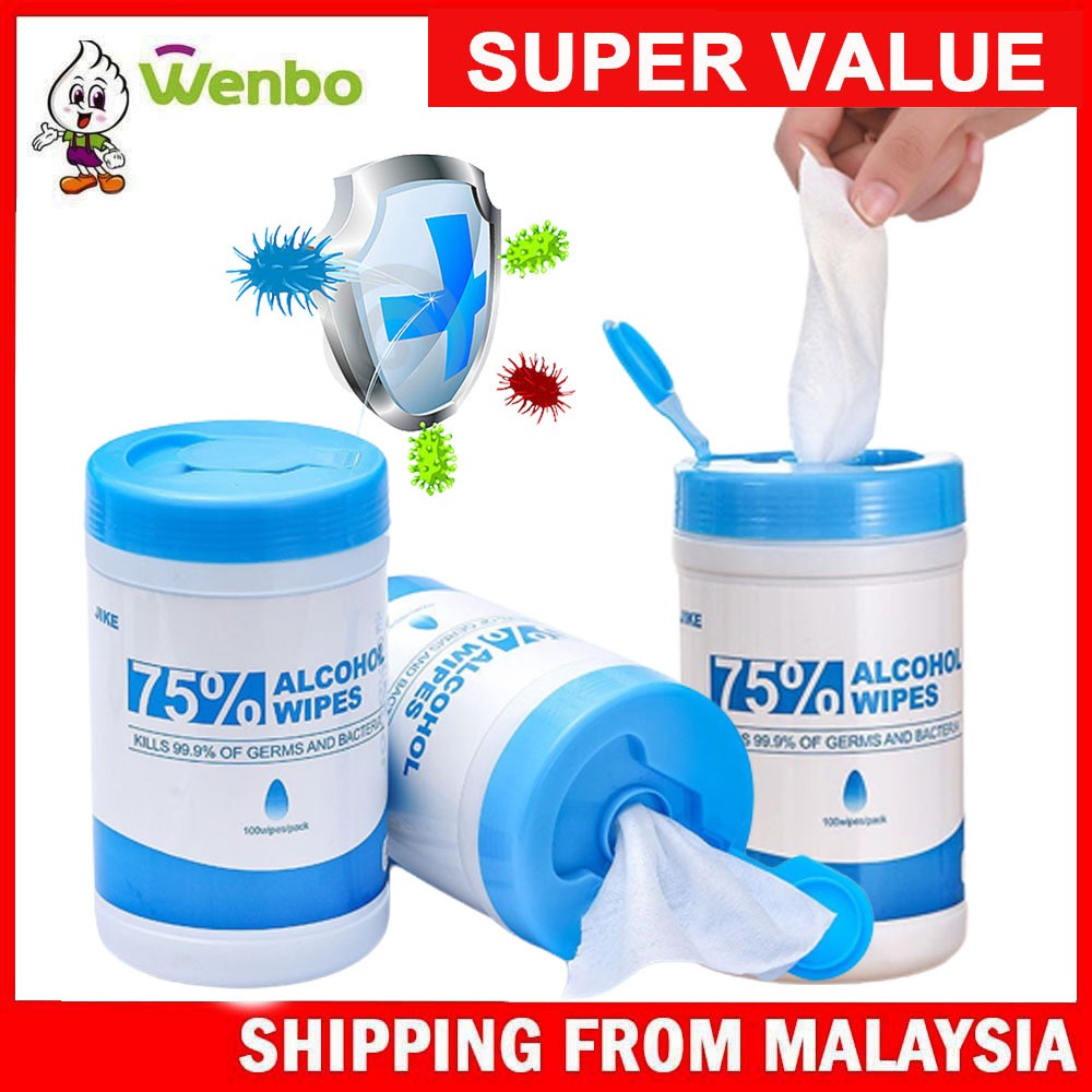 Wenbo Pcs Alcohol Wipes Wet Tissue Bottle Design Sanitizing