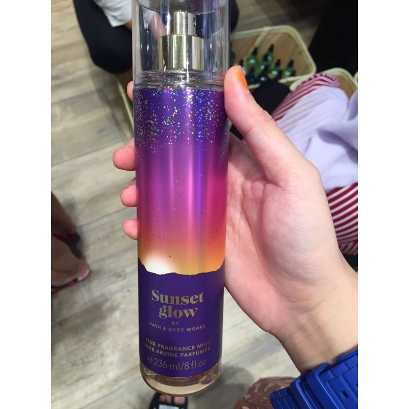 Bath And Body Works Sunset Glow Fine Fragrance Mist Shopee Malaysia