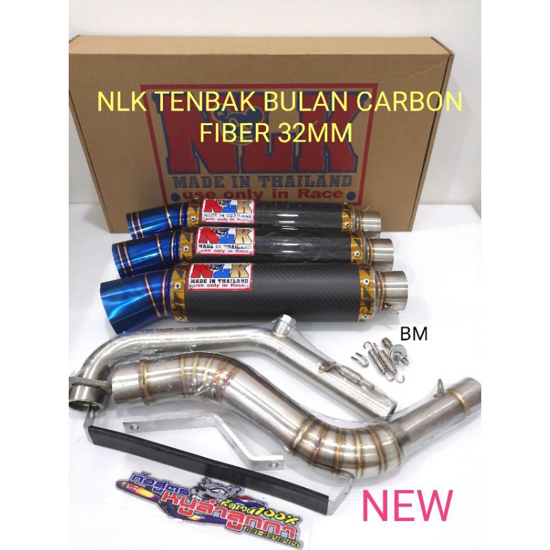 OFFER Y15ZR LC135 4S LC135 5S NLK RACING EXHAUST TEMBAK BULAN 32MM