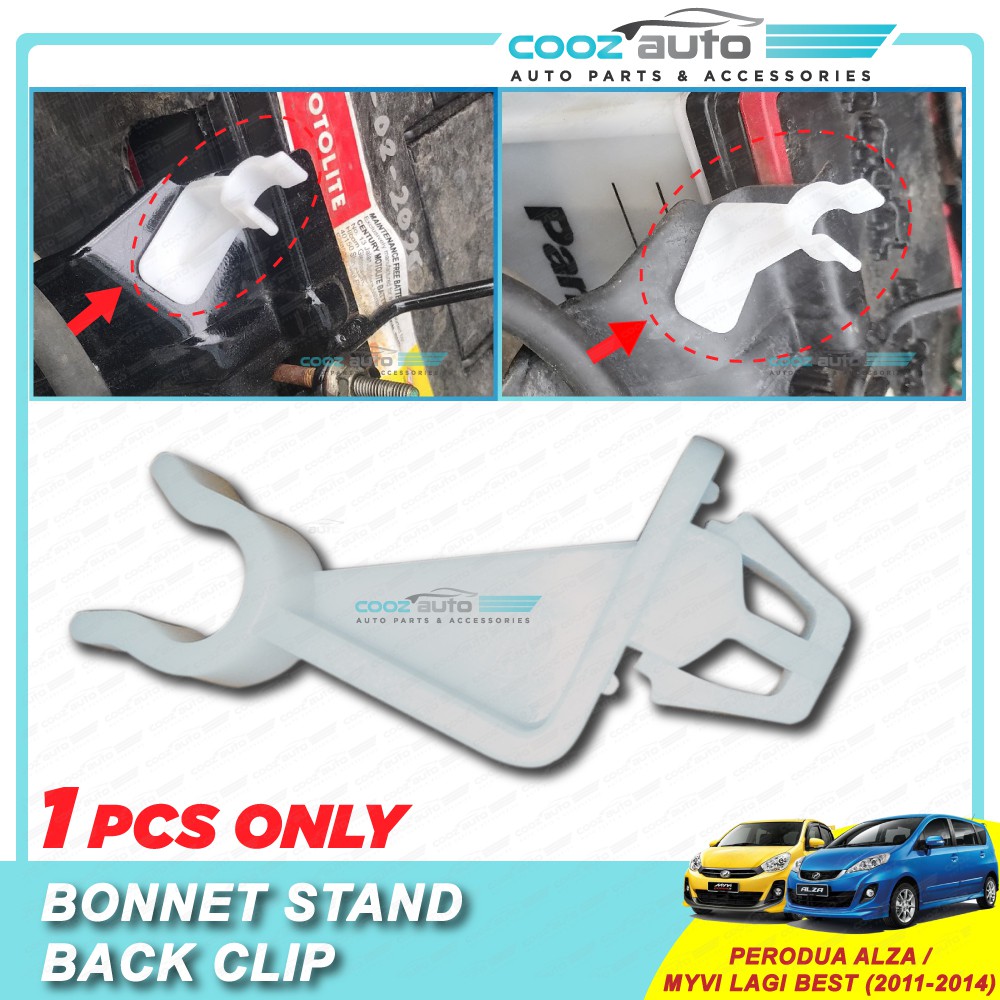 Perodua Alza Myvi Lagi Best 2011 2014 Bonnet Stand Clip Cover