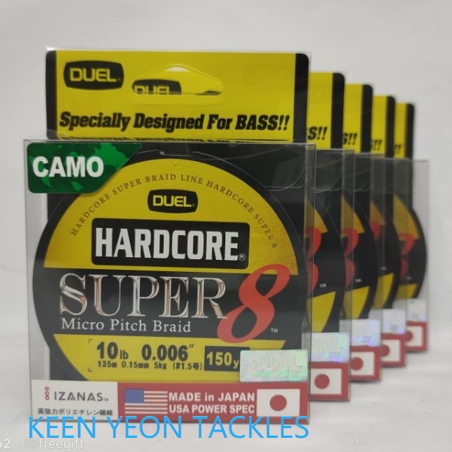 DUEL HARDCORE SUPER X8 BRAIDED LINE 135M MADE IN JAPAN Shopee