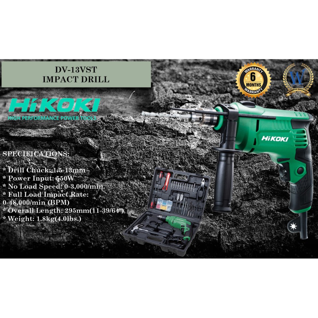 Hikoki Impact Drill Dv Vst Original Shopee Malaysia