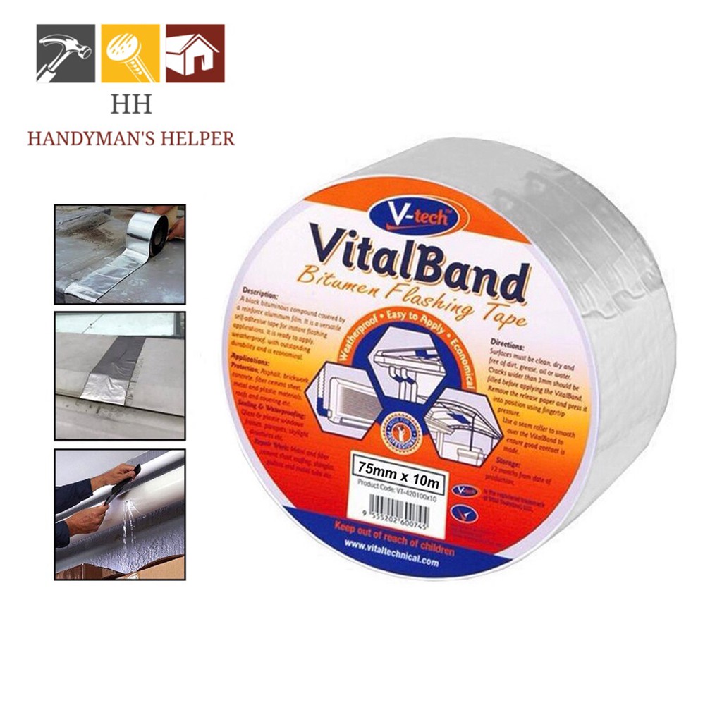 METER VTECH VT 420 VITALBAND BITUMEN FLASHING TAPE MENAMBAL ATAP