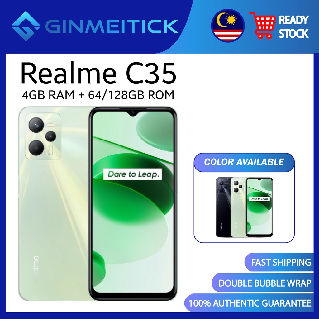 Realme C35 Smartphone 4GB RAM 64 128GB ROM Shopee Malaysia