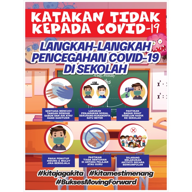 LANGKAH LANGKAH PENCEGAHAN COVID 19 DI SEKOLAH Shopee Malaysia