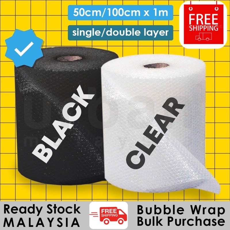 FREE DELIVERY ALL AREA High Quality Bubble Wrap Single Layer 1M X 100