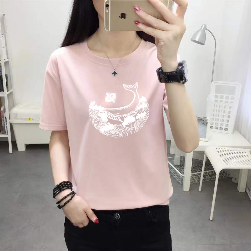 Korean Style Women S T Shirt Summer New Large Popular Women S Round