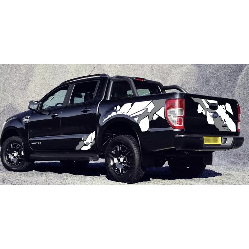 Ready Stock S505 Ford Ranger 4x4 Raptor Car Body Graphic Decals