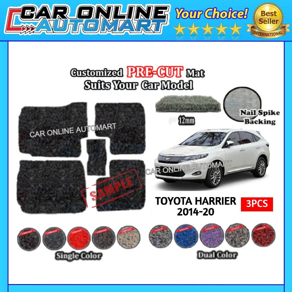 TOYOTA HARRIER 2014 2018 12MM Nail Spike Backing Customized PRE CUT