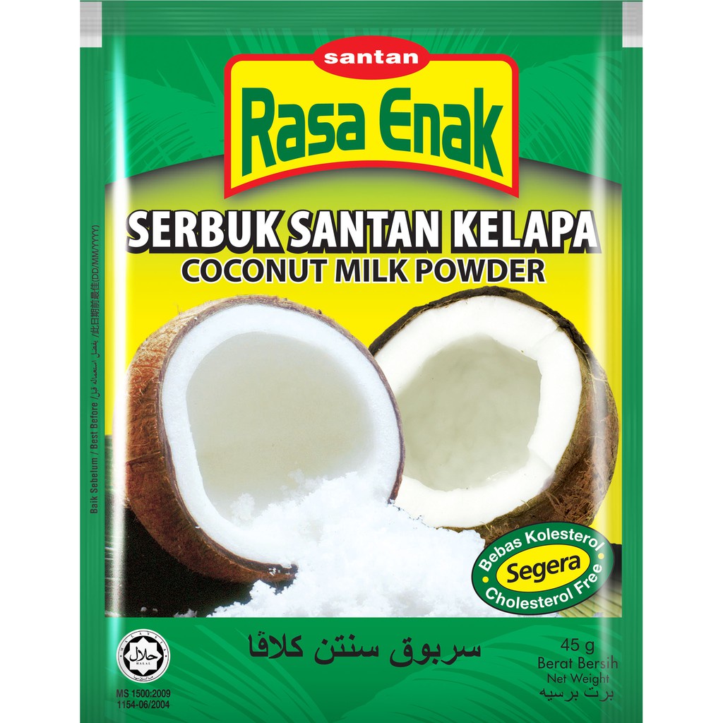 Rasa Enak Serbuk Santan Kelapa Coconut Milk Powder 椰浆粉 45gm Shopee