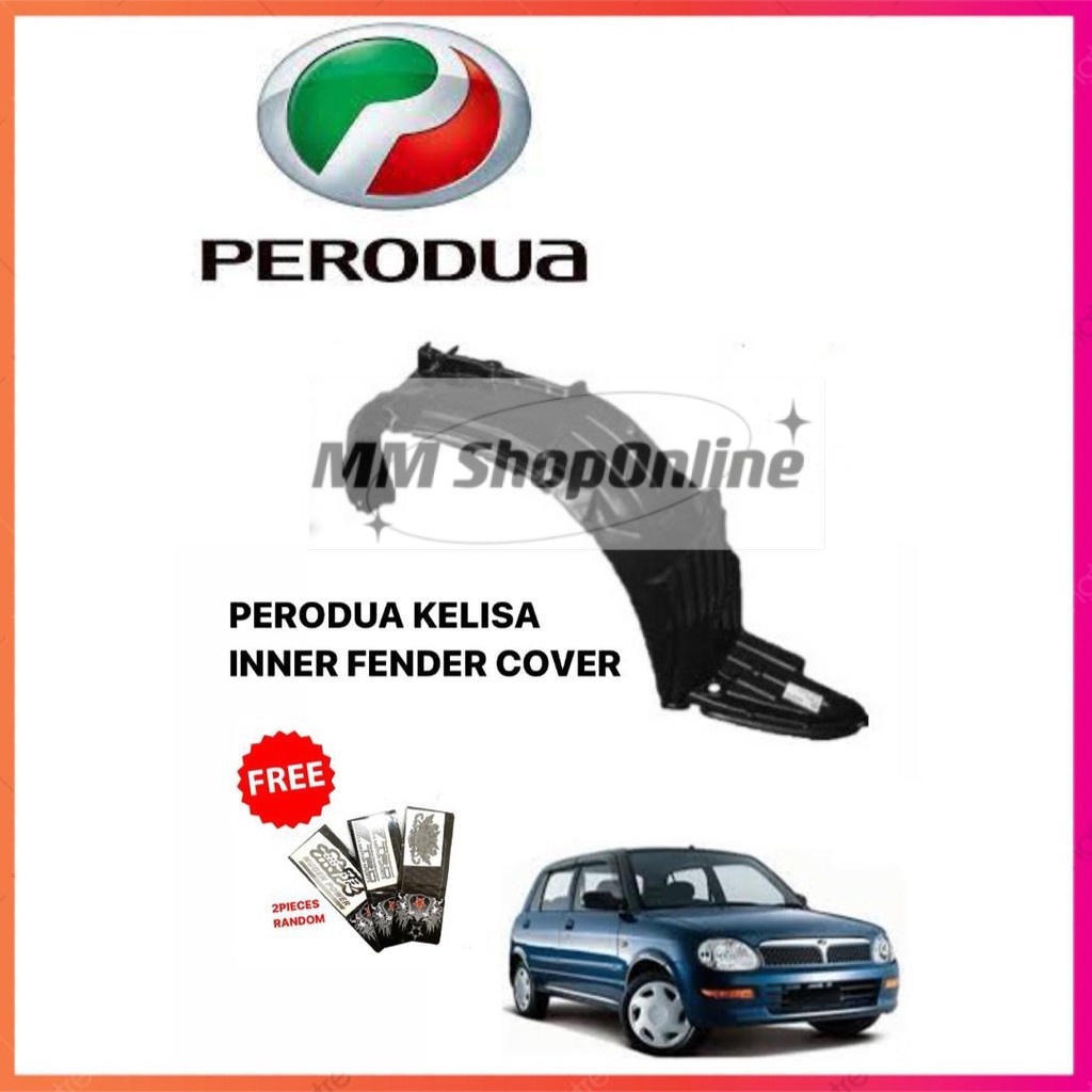 Perodua Kelisa Front Mudguard Fender Protector Leaf Cover Daun Pisang