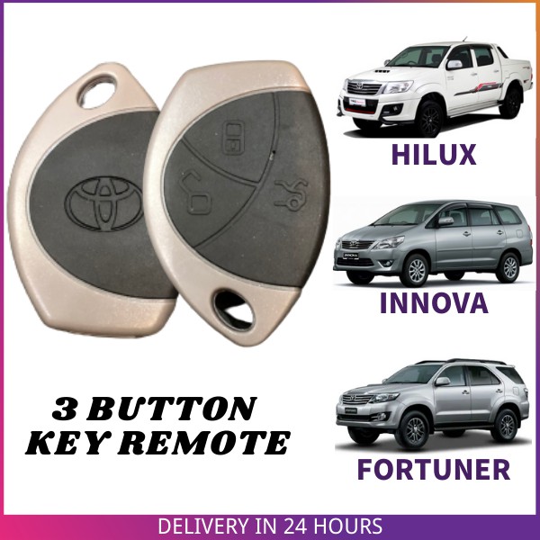 Toyota Hilux Vigo Innova Fortuner Button Car Alarm Remote Control Key