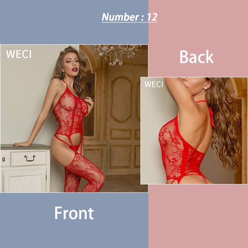 Weci Women S Fishnet Dress Sexy Open Crotch Body Stocking Female Hot Erotic Lingerie Mesh