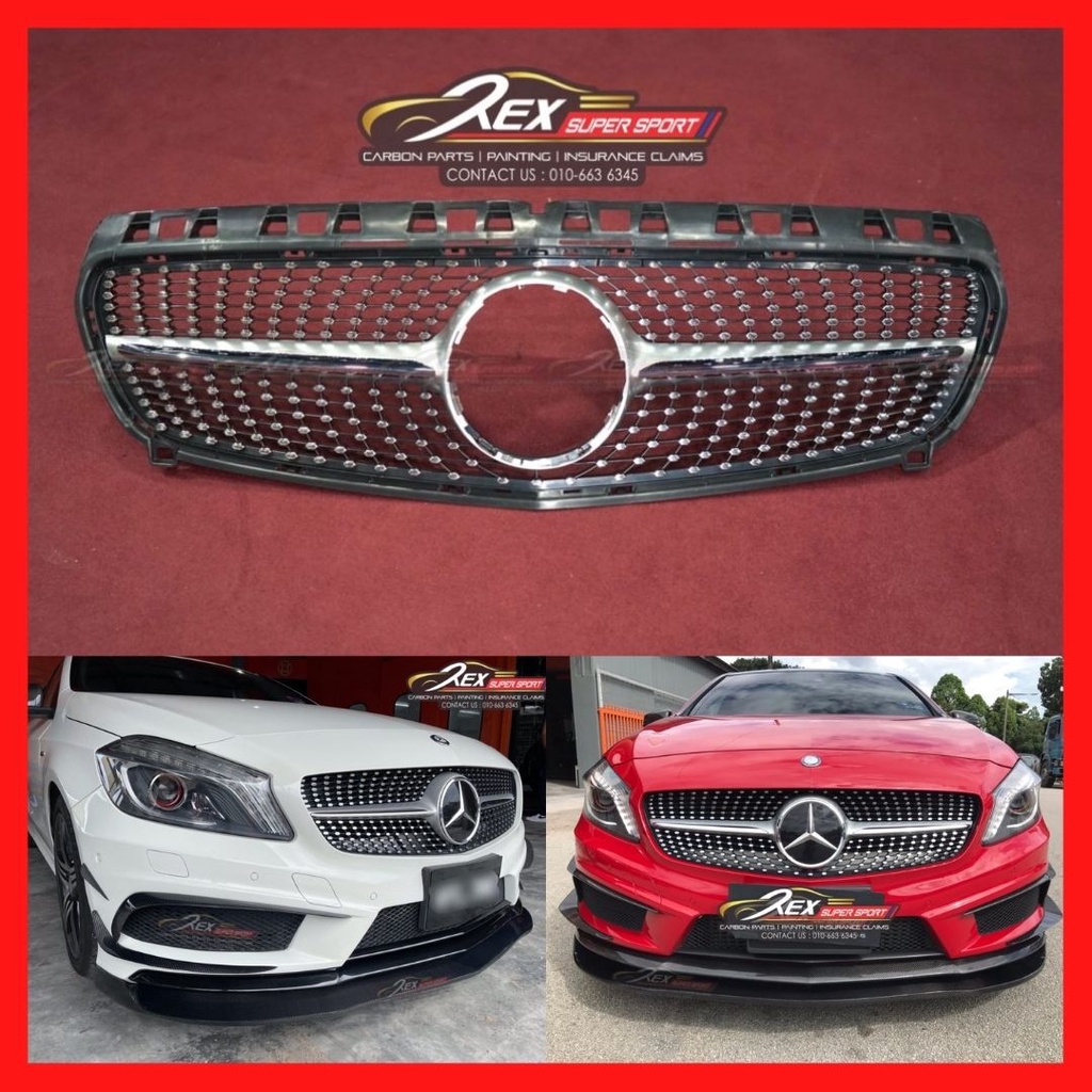 Mercedes Benz A Class W A A A A Amg Front Grill Diamond