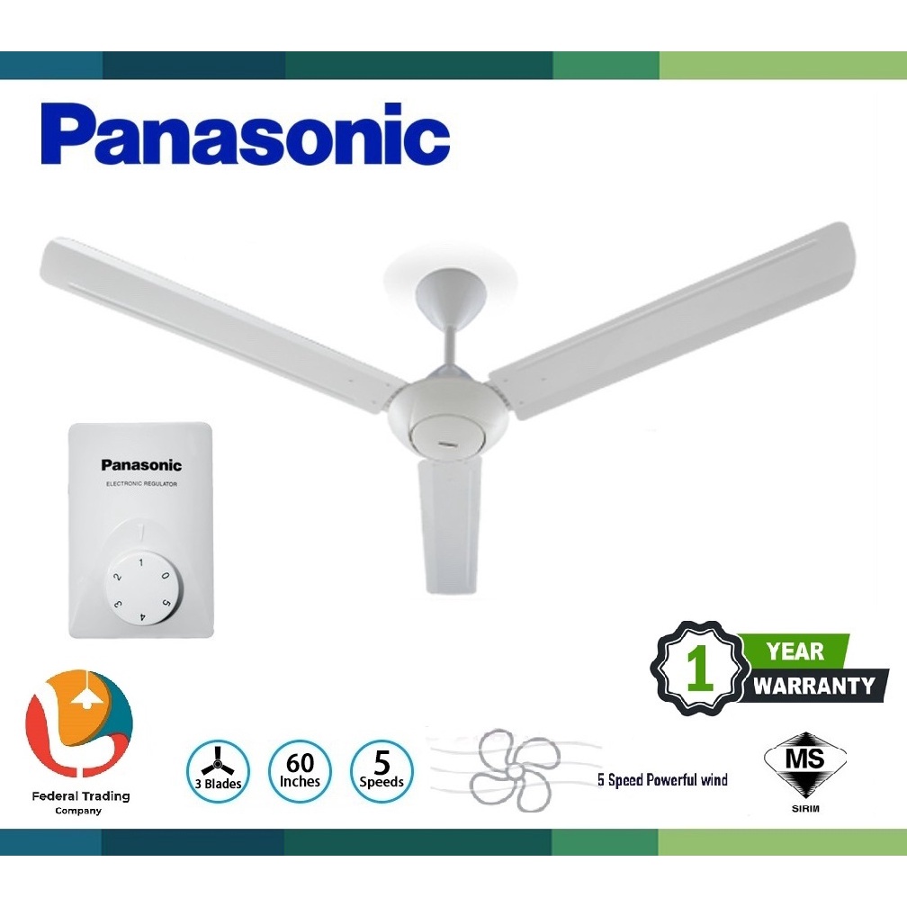 Panasonic Ceiling Fan F M15A0 F M15AO 5 Speed 60 Inch Regulator Ceiling