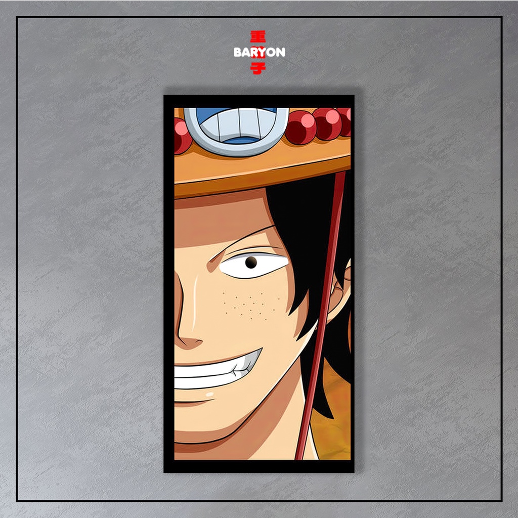 Hiasan Dinding Baryon Wall Decor One Piece Ace Sabo Luffy Wall Hanging