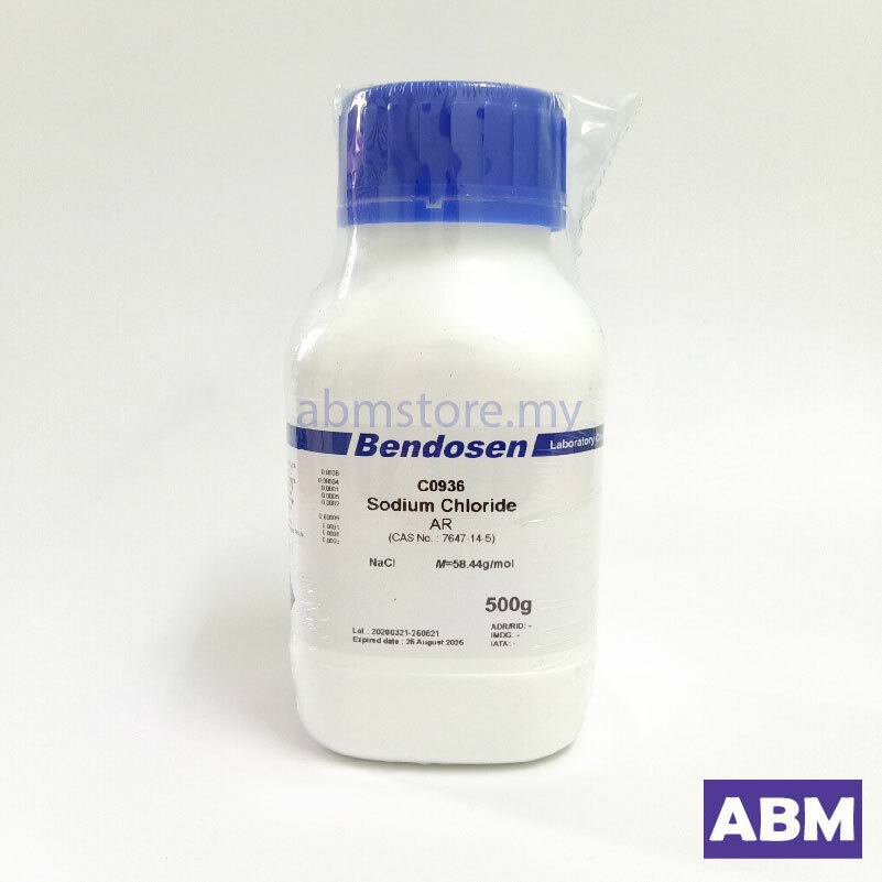 Sodium Chloride AR Bendosen 500g Shopee Malaysia